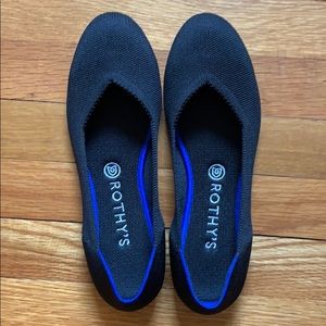 Rothy’s The Flat Black round toe